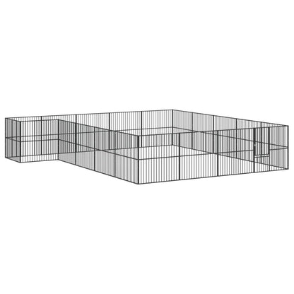 Hondenhok – Hondenren – Dierenhok – Hondenkooi – Kennel – Gegalvaniseerd Staal – 503 x 500 x 100 cm – Semi-open Ontwerp – Ruime Toegang
