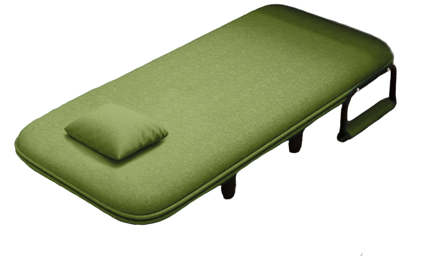 Relaxfauteuil – Relaxstoel – Leunstoel – Ligstoel – Fauteuil Verstelbaar – 5 Verstelbare Standen – Metalen Stevig Frame – Comfortabel Kussen – Groen