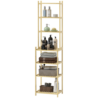 Badkamerplank – Badkamerrek – Opbergrek – Doucheplank – Bamboe Rek – Waterbestendig – 180 cm Hoog