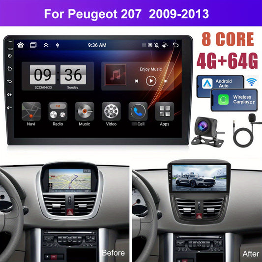 Autoradio – Auto Radio – 2 DIN Multimedia – Car Stereo – Autoradio Met Camera – 9 Inch HD Touchscreen – Draadloze CarPlay & Android Auto