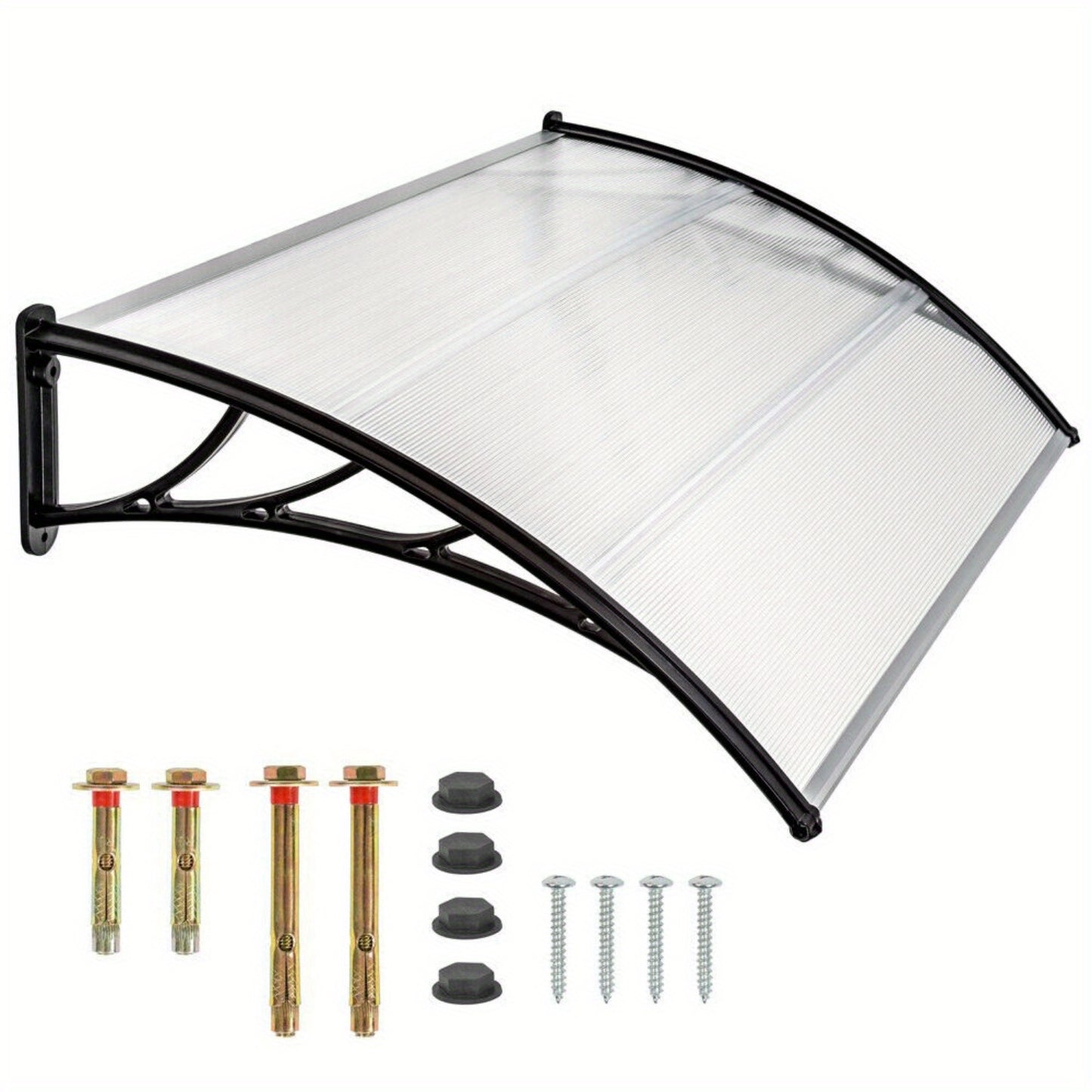 Deurkap – Deuroverkapping – Voordeur Overkapping – Balkonkap – Regendak – Transparant Polycarbonaat – Weerbestendig & Brandvertragend – 150 cm Breedte