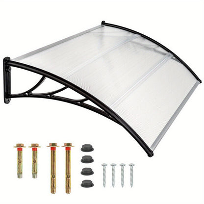 Deurkap – Deuroverkapping – Voordeur Overkapping – Balkonkap – Regendak – Transparant Polycarbonaat – Weerbestendig & Brandvertragend – 150 cm Breedte