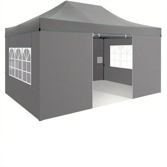 Partytent – Partytent Met Zijwanden – Markttent – Evenemententent – Campingtent – 3x4,5 Meter – Verstelbare Hoogte 2,5-4,5m – Stevig Aluminium Frame – Snel Op Te Zetten Pop-Up