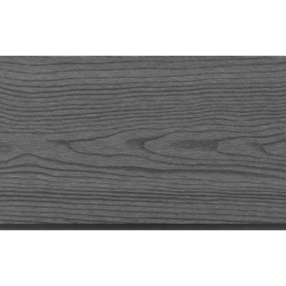 Schuttingpaneel – Tuinscherm – Tuinafscheiding – Hekpaneel – Tuinhek – Hout-Kunststof Composiet – Aluminium Bovenprofiel – Set van 9 Panelen en 1 Eindprofiel – Grijs