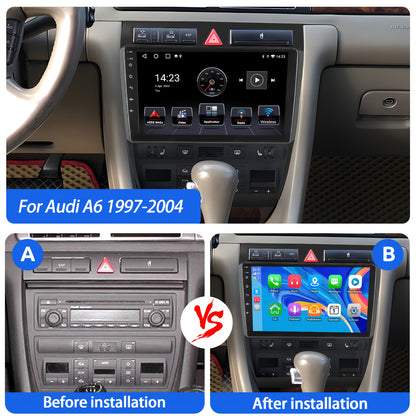 9 Inch Android Multimedia Car Stereo – 2-DIN Auto Radio – Navigatie Systeem – Touchscreen Headunit – Bluetooth Audio Speler – Met Microfoon & Achteruitrijcamera – Quad-Core Processor – Draadloze Connectiviteit