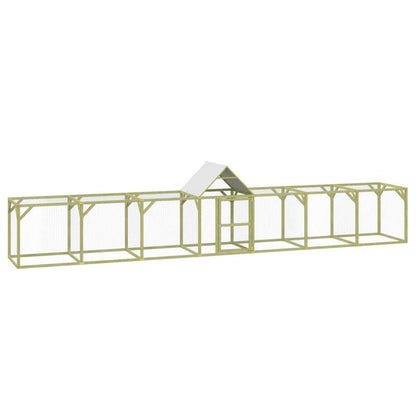 Kippenhok – Pluimveehok – Nachthok – Houten Hok – Kippenverblijf – Stevig Hout – 700x100x150 cm – Geïmpregneerd Dennehout