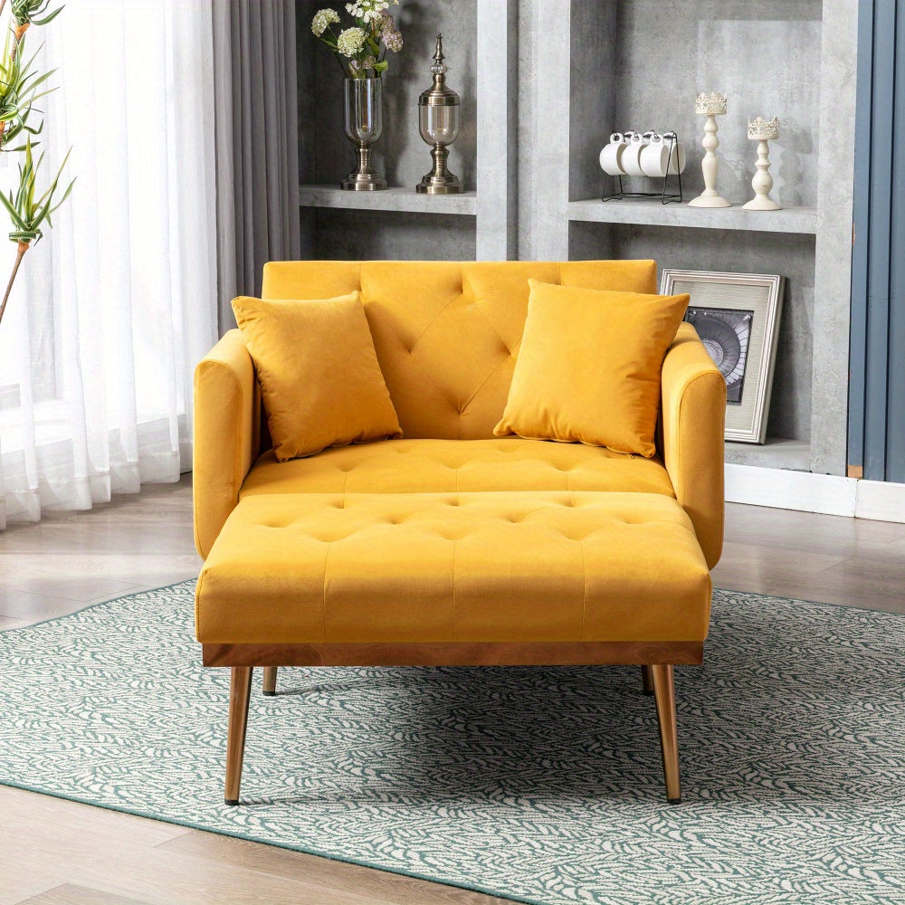 Relaxfauteuil – Relaxstoel – Loungefauteuil – Verstelbare Fauteuil – Leunstoel – Verstelbare Rugleuning – Luxe Velvet Bekleding – Maximaal 220 kg Belastbaar