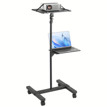 Projectiebeugel – Projectorstandaard – Vloermontage – Beamerhouder – Statief – Hoge Draagkracht 39,92 kg – Verstelbare Hoogte & H-Vormige Basis