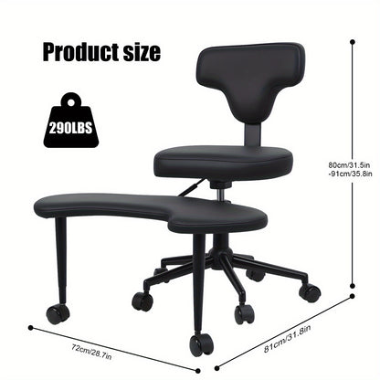 Bureaustoel – Ergonomische Stoel – Office Chair – Gamingstoel – Draaistoel – Met 360° Draaibaarheid – Verstelbare Hoogte – Robuust Metalen Frame – Comfortabel Zitontwerp – Zwart/Geel
