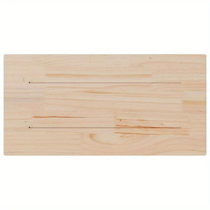 Tafelblad – Werkblad – Bureaublad – Eettafelblad – Rechthoekig – Massief Vurenhout – 90x45x2,5 cm – Set van 4