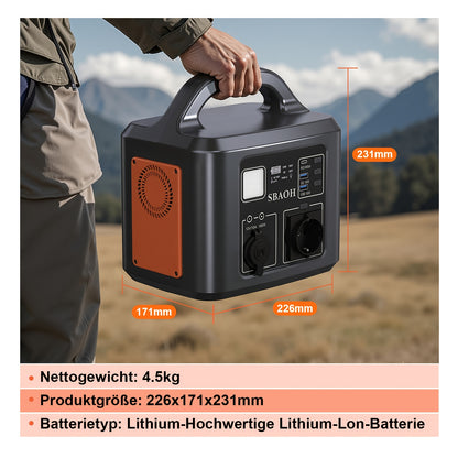 Powerbank – Power Station – Draagbare Accu – Mobiele Oplader – Externe Batterij – 600W Output – 145600mAh Hoogcapaciteit Lithiumbatterij