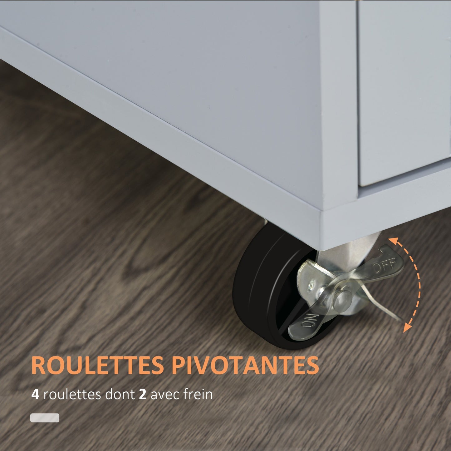 Keukentrolley – Keukenwagen – Servertrolley – Keukenmeubel – Barschop – Met Wieltjes En Remmen – 83 x 45 x 91,5 cm Wit