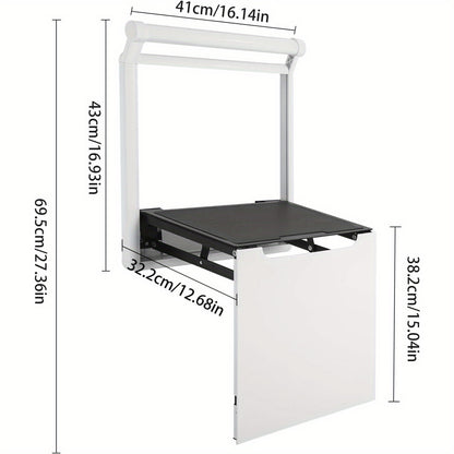 Douchekruk – Douchezitstoel – Douchestoel – Douchezitje – Badkamerkruk – Opklapbaar – Aluminium Frame & Imitatieleer – Max. Belastbaarheid 150 kg