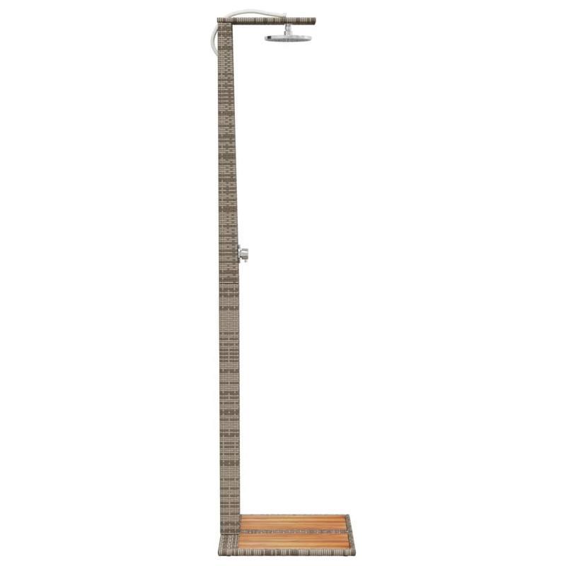 Buitendouche – Tuindouche – Vloerdouche – Zwembaddouche – Campingdouche – Duurzaam Metalen Frame – 3 Verstelbare Sproeikoppen – Ergonomische Hendel – 50x55x224 cm – Zonder Elektriciteit