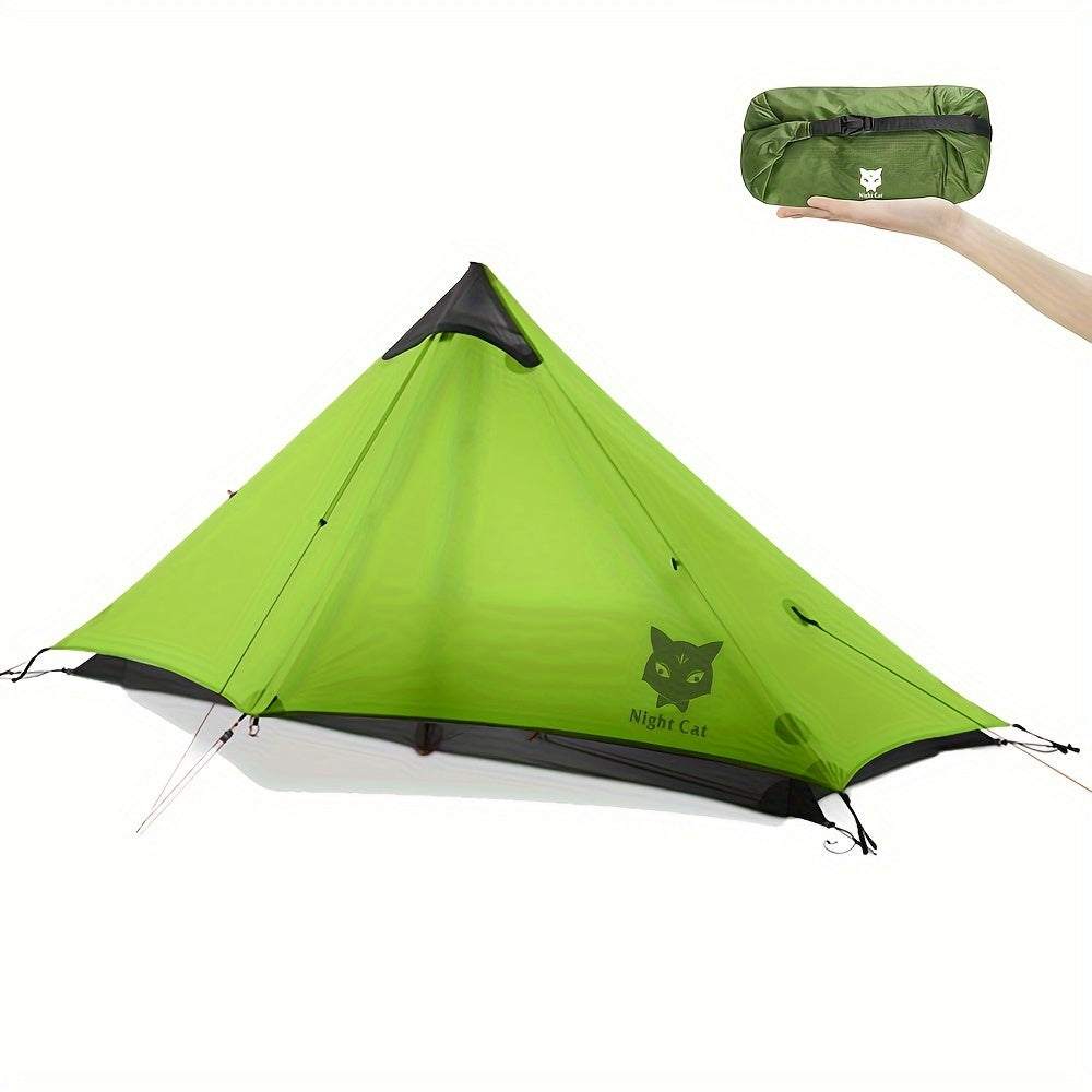Eenpersoons Tent – Kampeertent – Bivaktent – Backpacktent – Ultralight Tent Groen – Lichtgewicht 950g – Compact & Draagbaar