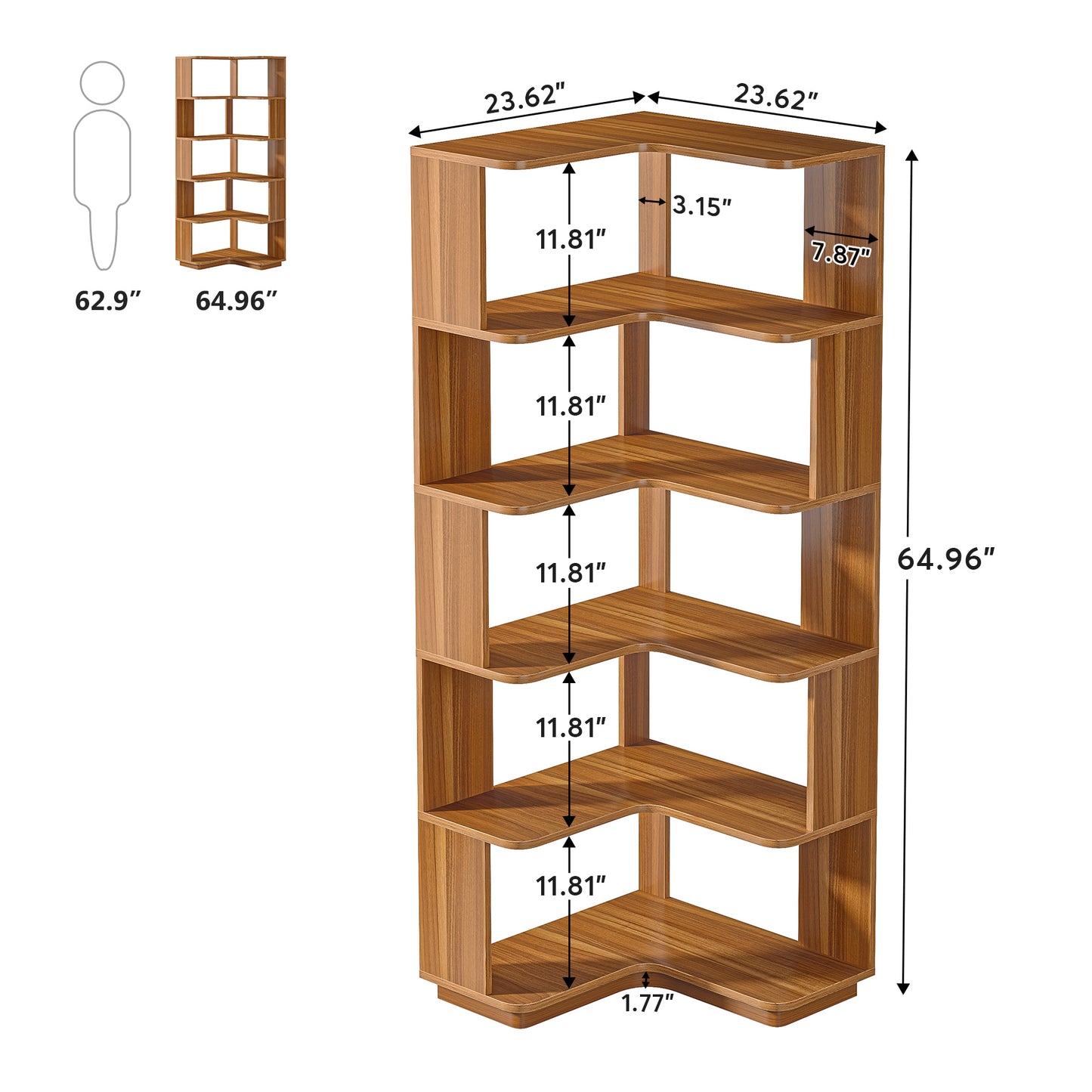 Vergadertafel – Bureautafel – Conferentietafel – Kantoortafel – Eettafel – Ronde Walnootbruine Tafel – 118 cm Diameter – 3 cm Dik Geperst Hout