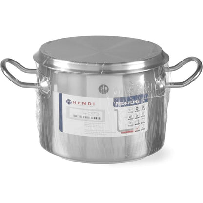 Medium Profi Line Pot with Lid 23.5 L, Diameter 360 X 230 H - Hendi 831700