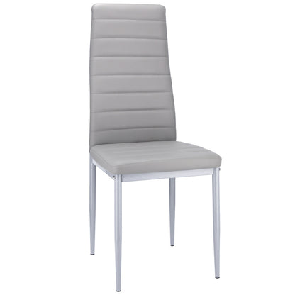 6 x VERUM Gray Eco-Leather Chair