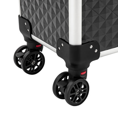 Make-upkoffer – Make-up Trolley – Make-up Organizer – Cosmetica Koffer – Make-up Case – Ruime Indeling Met Uitneembare Trays – Stevig ABS Materiaal Met Verstelbare Trolleystang