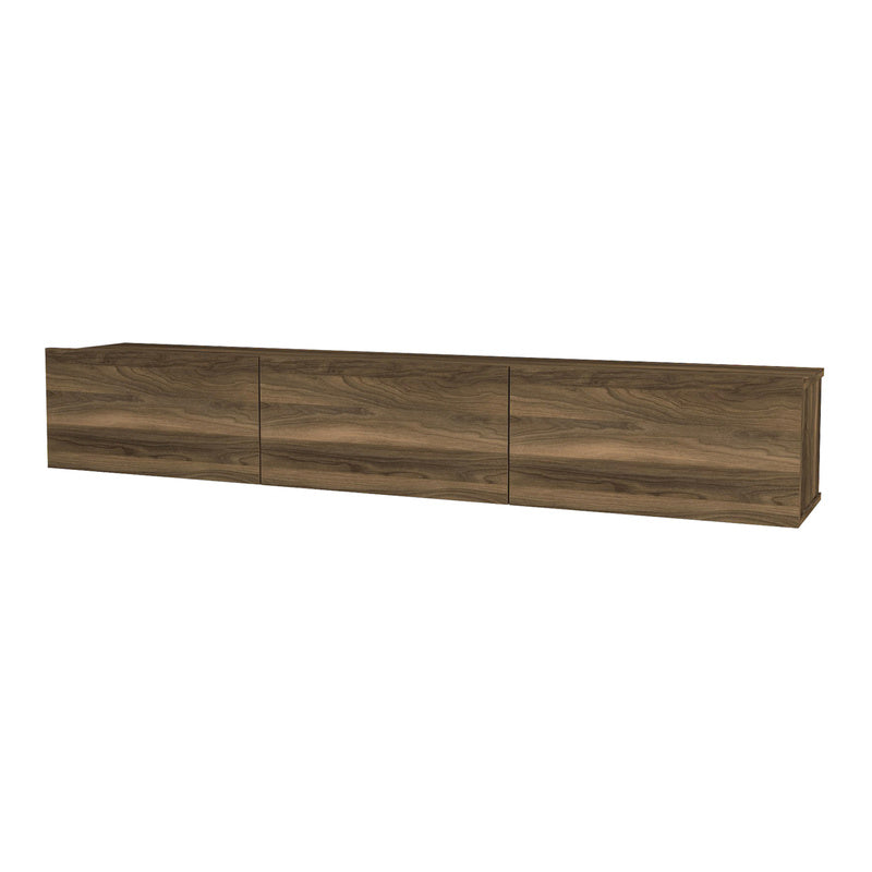 TV Meubel – TV Kast – TV Dressoir – Mediameubel – Hangend TV Meubel – Zwart – 180x31x29,5 cm – 3 Opslagvakken