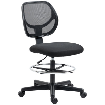 Bureaustoel – Ergonomische Stoel – Draaistoel – Werkstoel – Bureaustoelen Voor Volwassenen – Verstelbare Voetsteun – Mesh Rugleuning – 360° Zwenkwielen