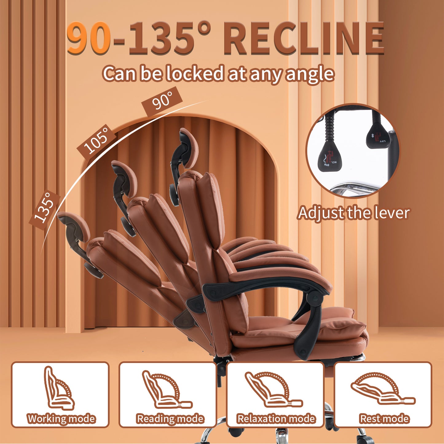 Gamingstoel – Gamestoel – Gaming Chair – Bureaustoel – Game Stoel – Ergonomisch Verstelbaar – PU Leder – Zacht Schuim – Stevige Rugleuning – Paars Wit Design