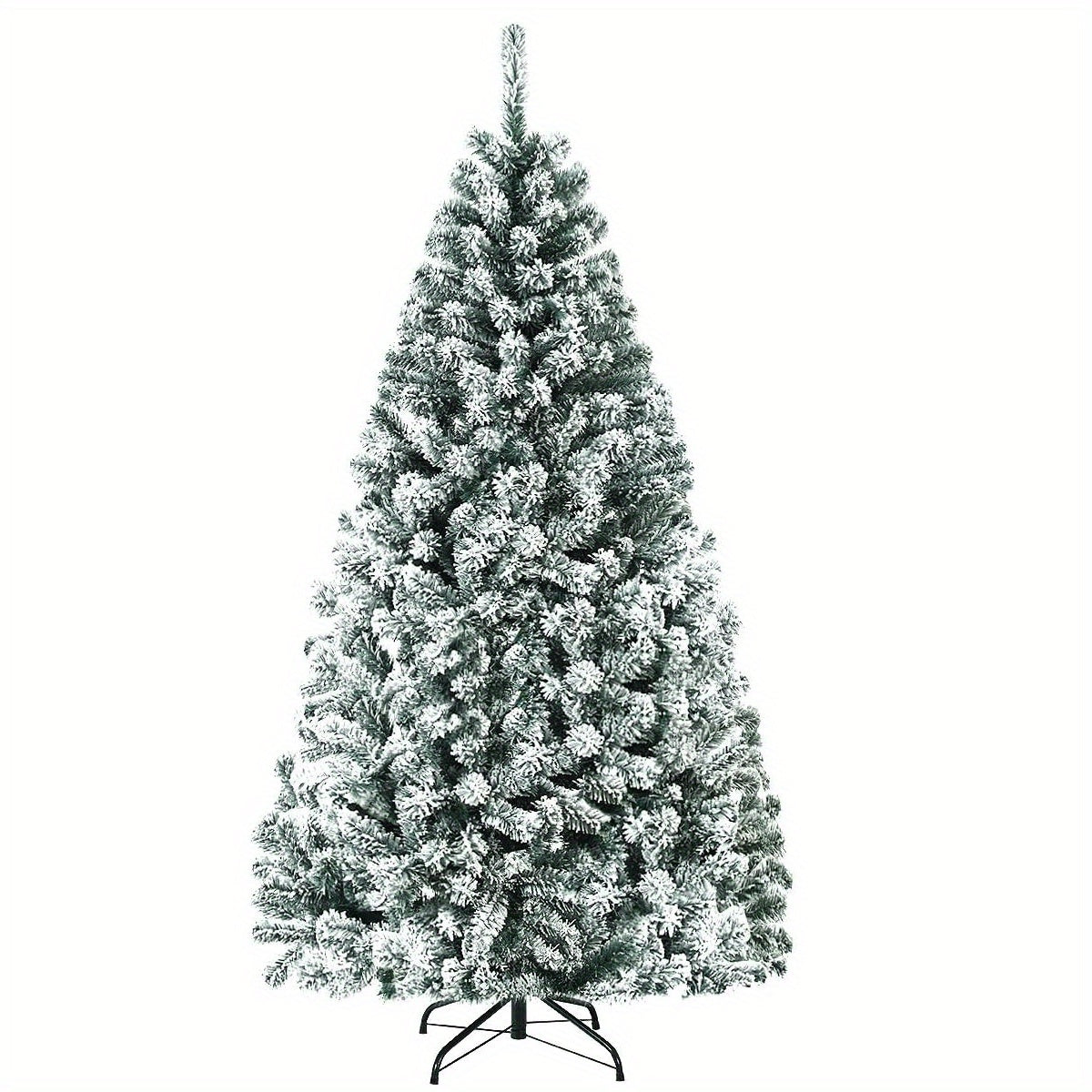 Kunstkerstboom – Kunstmatige Kerstboom – Nepboom – Kerstboom Decoratie – Sneeuwkerstboom – Extra Hoog 230 cm – 1346 Sneeuwbedekte PVC Takken – Stevige Metalen Inklapbare Standaard