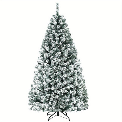 Kunstkerstboom – Kunstmatige Kerstboom – Nepboom – Kerstboom Decoratie – Sneeuwkerstboom – Extra Hoog 230 cm – 1346 Sneeuwbedekte PVC Takken – Stevige Metalen Inklapbare Standaard