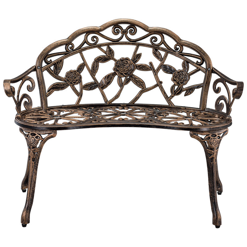 Tuinbank – Buitenbank – Loungebank – Verandabank – Tweezitsbank – Weerbestendig Aluminium – Vintage Antiek Design