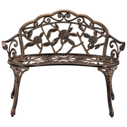 Tuinbank – Buitenbank – Loungebank – Verandabank – Tweezitsbank – Weerbestendig Aluminium – Vintage Antiek Design