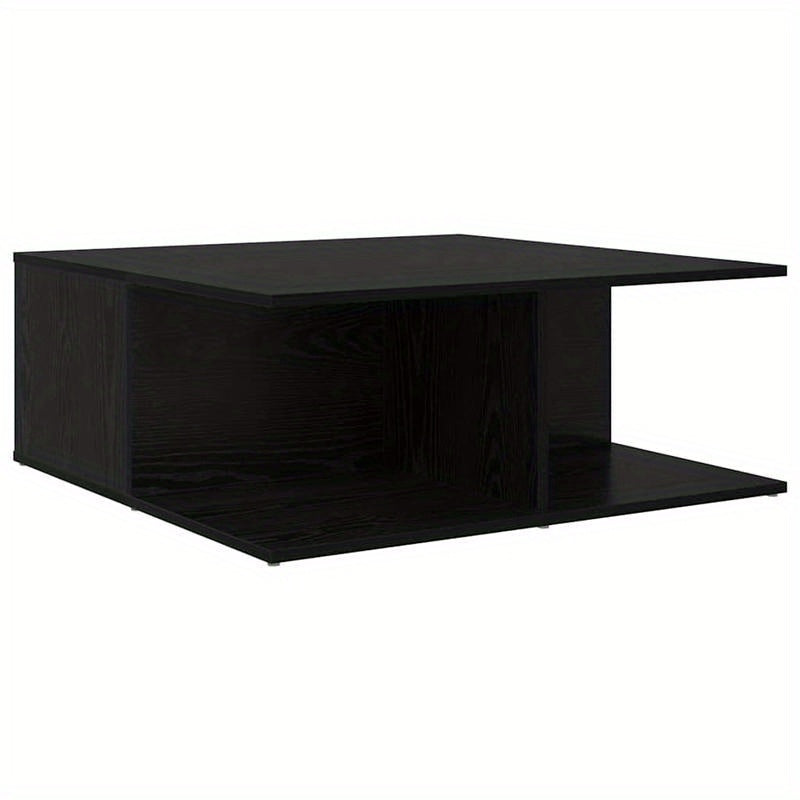 Coffee table met lade met opslag Black Oak 80 x 80 x 31cm Edited Wood Removable, suitable for indoor use and suitable for all seasons