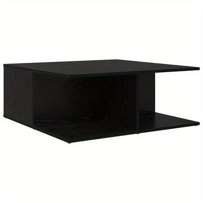 Coffee table met lade met opslag Black Oak 80 x 80 x 31cm Edited Wood Removable, suitable for indoor use and suitable for all seasons