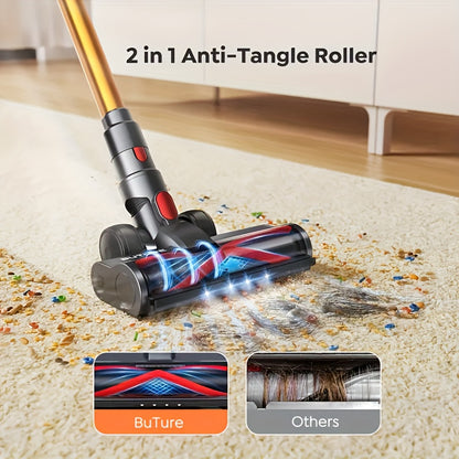 Draadloze Stofzuiger – Steelstofzuiger – Snoerloze Stofzuiger – Handstofzuiger – Kruimeldief – 43 kPa Zuigkracht – 55 Min Batterijduur