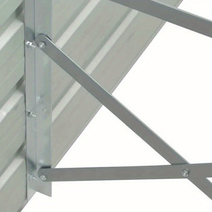 Plantenbak – Verhoogde Plantenbak – Bloembak – Kruidenbak – Moestuinbak – Antraciet – Gegalvaniseerd Staal – Groot Formaat 480x80x77 cm