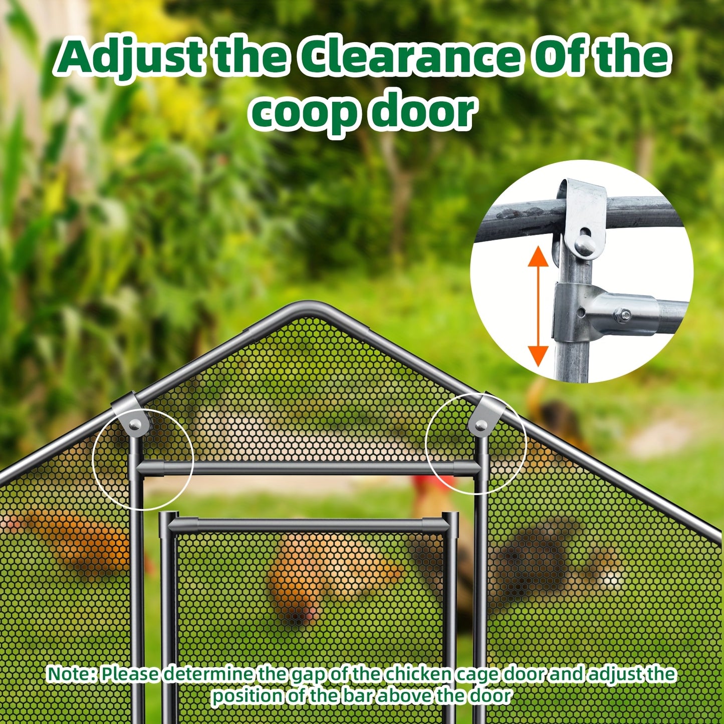 Large Metal Chicken Coop, Outdoor Walk-in, Heavy-duty, with Reinforced Three-support Steel Frame, Lid, And Roof, Silvery, Chicken Housing, Heavyduty Coop, Spacious Enclosure, Weatherresistant Roof, Metal Coop, Poultry Cage, F