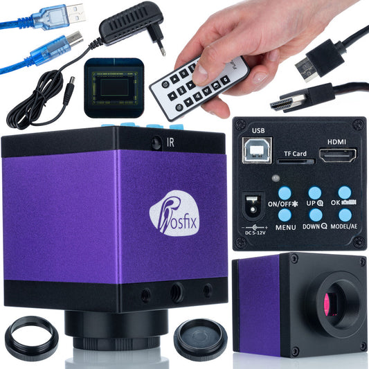 Microscoopcamera – Digitale Microscoopcamera – USB Microscoopcamera – HDMI Microscoopcamera – HD Microscoopcamera – 14 Megapixel Sensor – Dual USB & HDMI Connectiviteit