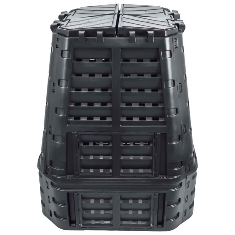 Compostbak Tuinafvalbak Compostvat Tuincompostbak Groenafvalbak – 740L Capaciteit – Weerbestendig Stevig Materiaal – 93x93x113 cm – Effectief Ventilatiesysteem
