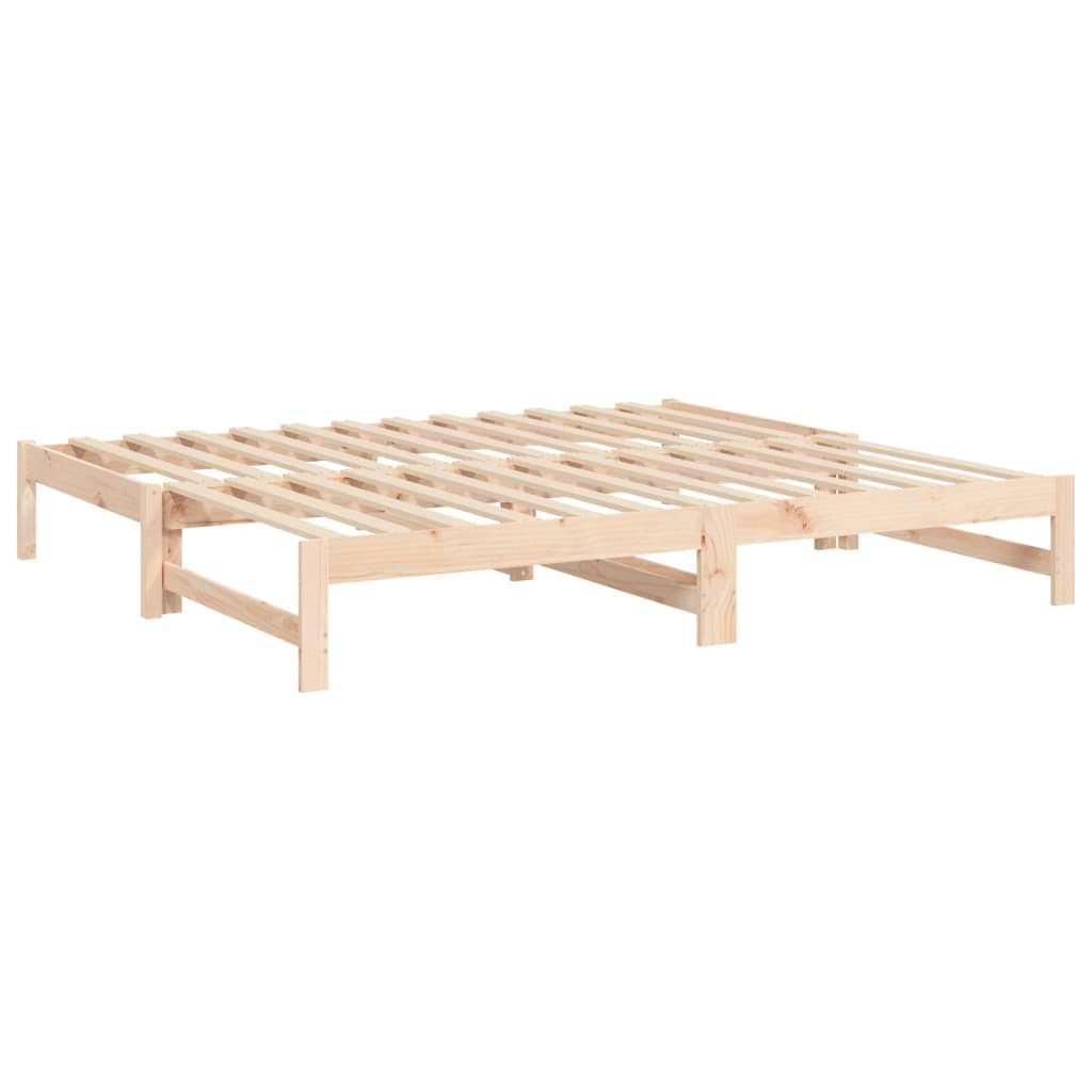 Slaapbank – Slaapstoel – Logeerbed – Bedbank – Zetelbed – Massief Grenenhouten Frame – 205,5x198x30 cm