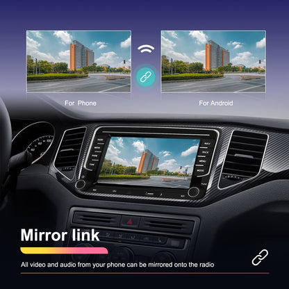 Double DIN Autoradio – Inbouw Car Stereo – Multimediaspeler – Navigatiesysteem – Auto Radio – 7 Inch Touchscreen – AHD Achteruitrijcamera & DVR Dashcam