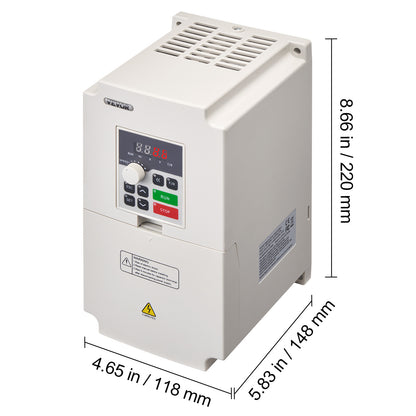 Frequentieomvormer – Frequentieregelaar – VFD – Motorregelaar – Snelheidsregelaar – 4 kW Vermogen – 0-2000 Hz Uitgangsfrequentie