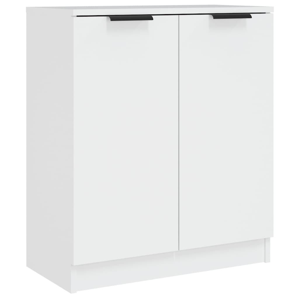Houten Kast – Opbergkast – Dressoir – Wandkast – Plankenkast – Wit – 3 Ruime Planken – Minimalistisch Design