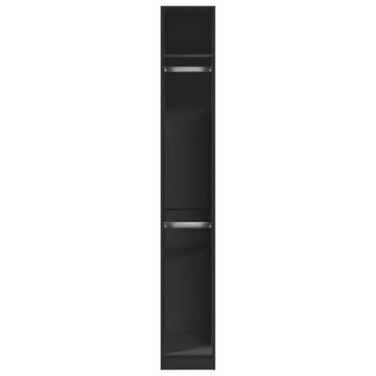 Wardrobe 30X50X200 Cm Treated Wood Black