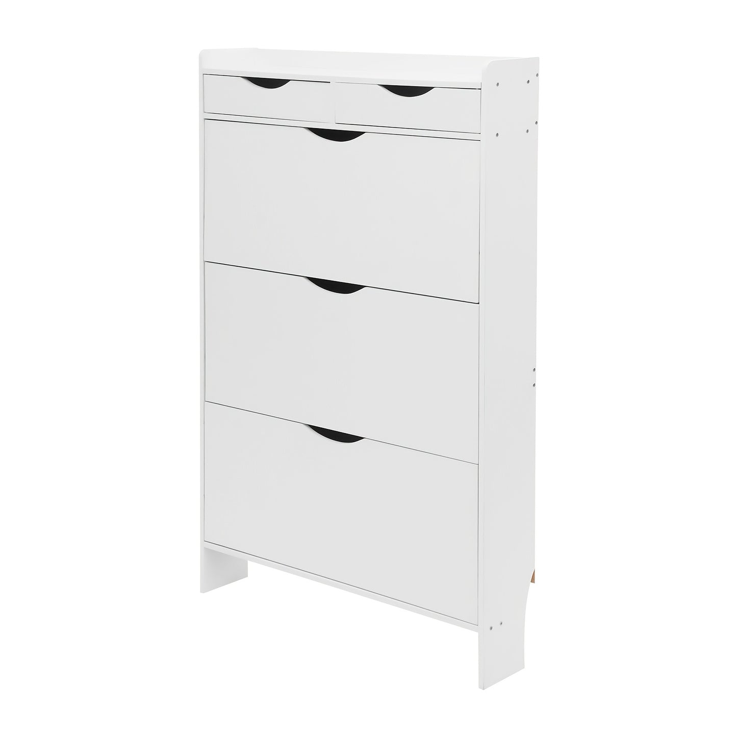 Schoenenkast – Schoenenrek – Schoenenopberger – Opbergkast – Schoenenmeubel – Modern Wit – MDF Materiaal – Flip-Laden Design – Ruimte voor 13+ Paar Schoenen – Muurbevestiging Mogelijk