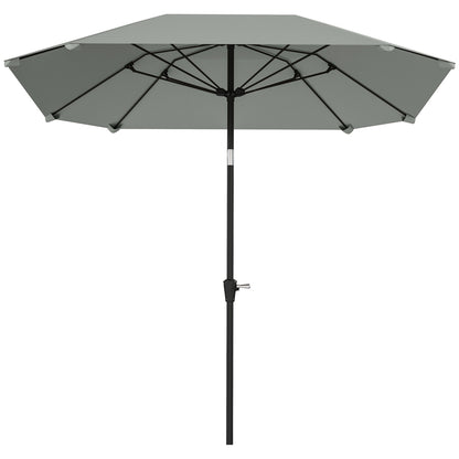 Parasol – Zonnescherm – Terrasparasol – Buitenparasol – Verstelbare Parasol – 2,3 Meter Diameter – Aluminium Frame Met Fiberglas