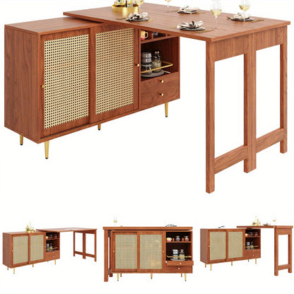 Draaibare barkruk – Barkruk 360° – Barstoel – Keukenstoel – Barkruk verstelbaar – Uitschuifbaar – Metalen frame – Ruimtebesparend design