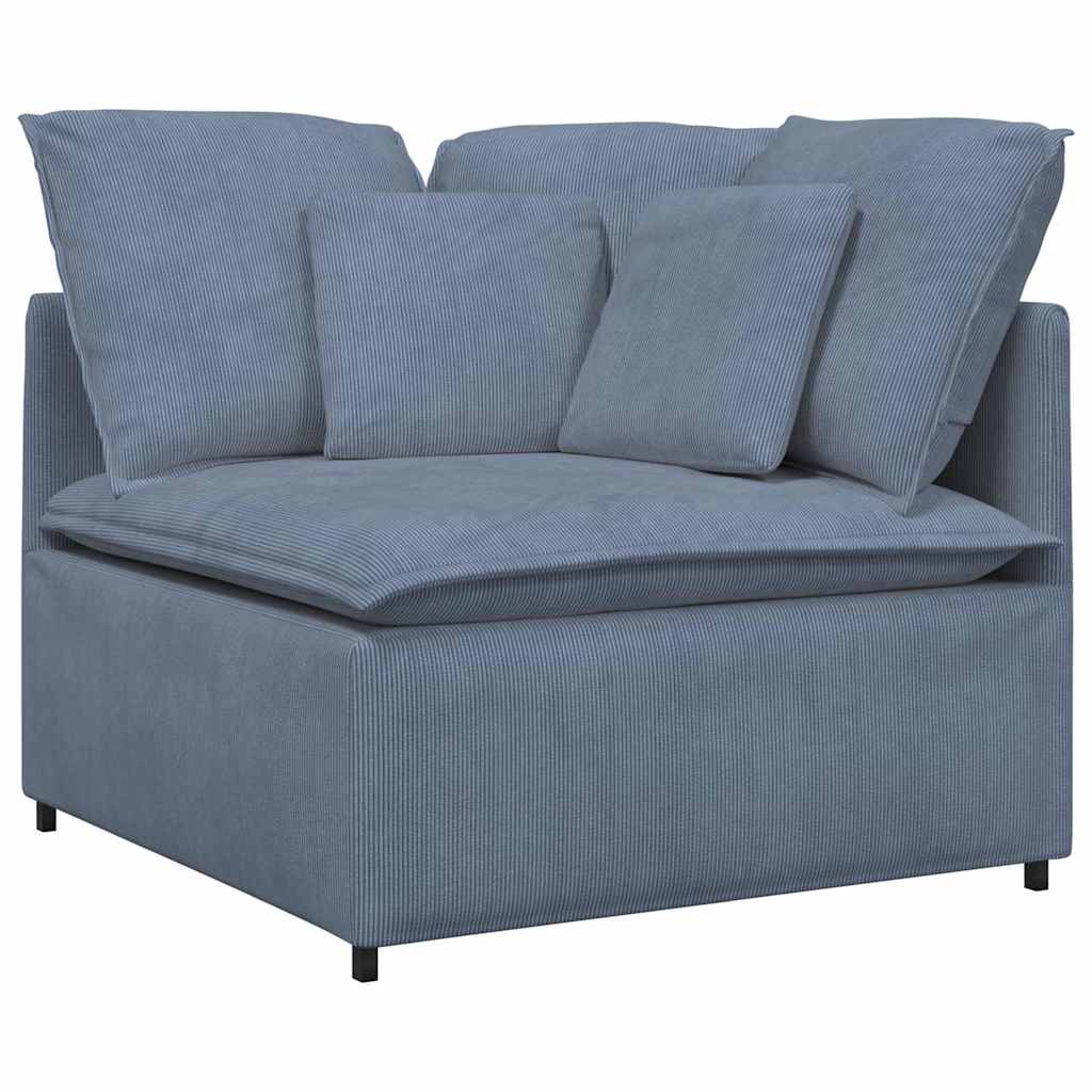 Modulaire Bank – Modulair Sofa – Hoekbank – Loungeset – Zitzak – Corduroy Stof – Met Metalen Frame – Flexibel Ontwerp