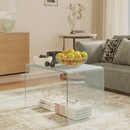 Glazen Bijzettafel – Salontafel – Koffietafel – Telefontafel – Tafeltje – Transparant – Gehard Glas – Modern Strak Design