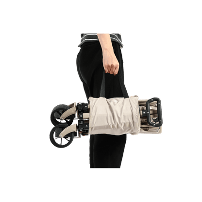 Vouwkar – Bolderwagen – Opvouwbare Kar – Transportwagen – Trolley – Stevig Stalen Frame – All Terrain Wielen – Beige Varianten