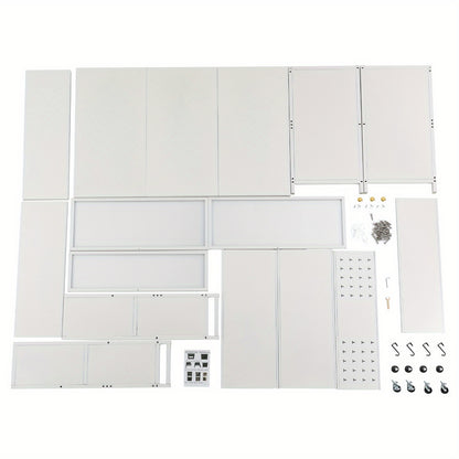 Keukenrek – Keukenkast – Keuken Organizer – Opbergrek – Keukenrek met Wieltjes – 5 Laags – Koolstofstaal – Wit – Compact 80 cm – Roestbestendig en Stevig