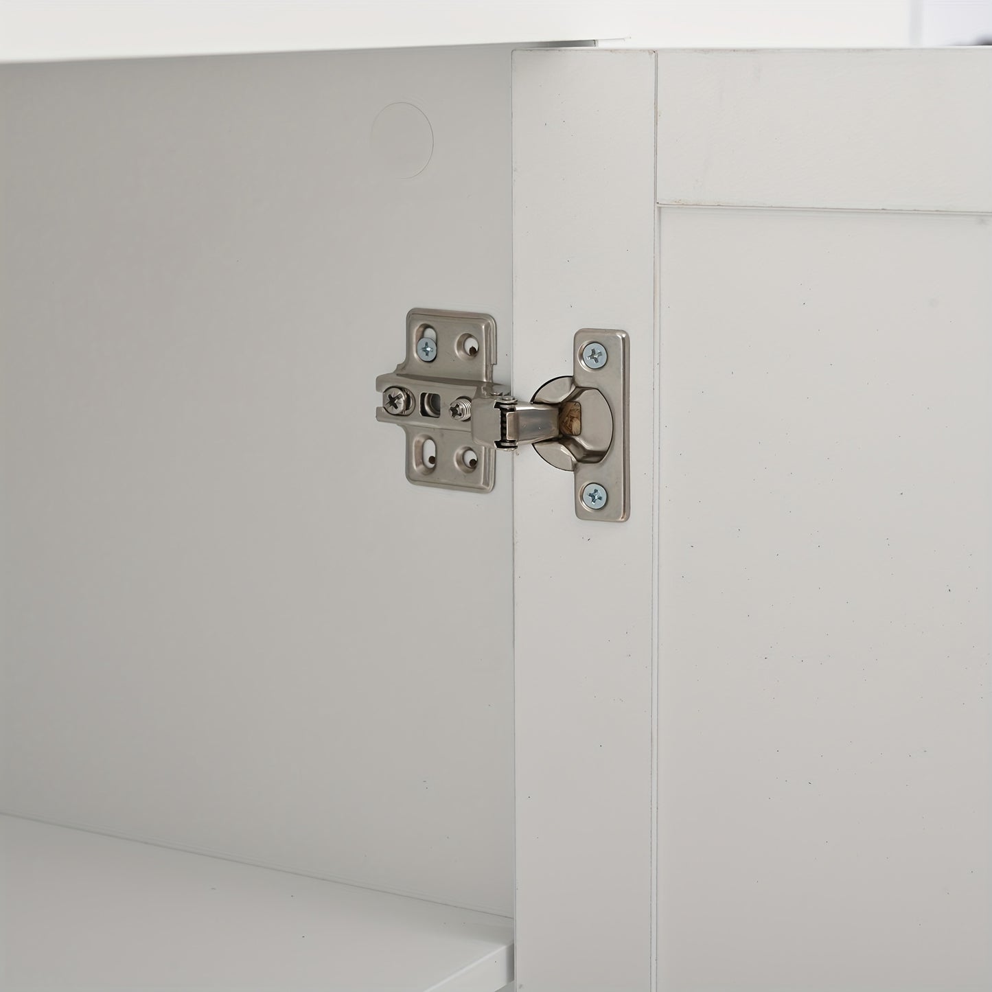 Modern White Corner Wardrobe & Display Cabinet with 14 Storage Areas - 3 Cabinets & 2 Drawers, Space-Saving High Cabinet with Bookshelf & Door Storage, Metal Construction, Easy Assembly for Living Room, Hallway, Small Spaces
